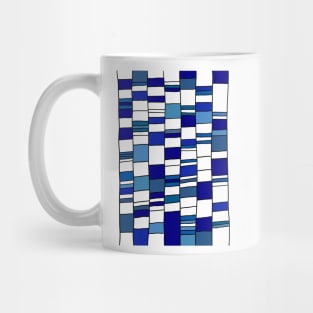 Blue &amp;Turquoise Columns Mug